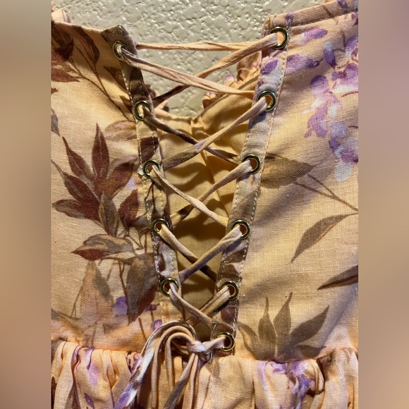 House of Harlow 1960 Floral Tier Corset Dress Size Medium - Picture 13 of 16